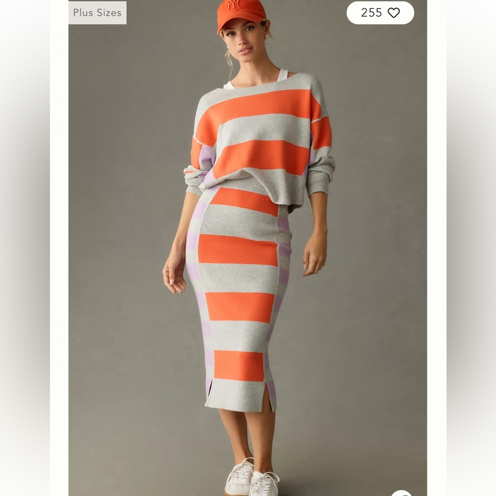 Anthro 2-piece sweater & sweater skirt by Daily Practice exclu for Anthropologie